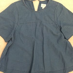 Jcrew Denim Babydoll Top